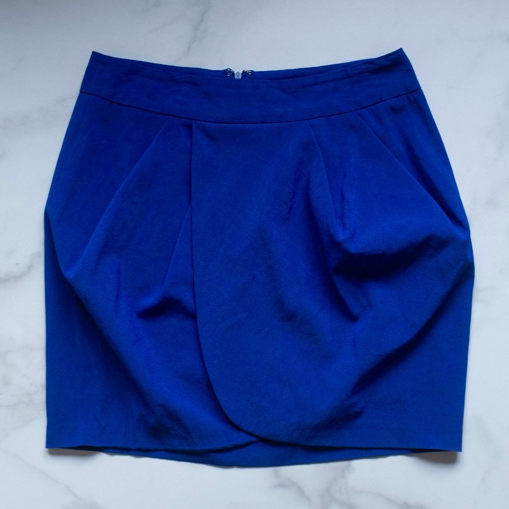 Blue Tulip-Style Mini Skirt